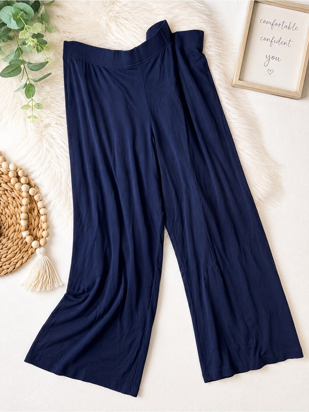 Old Navy Navy Wide-Leg Lounge Pants